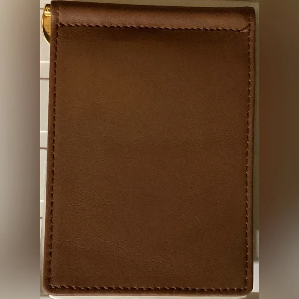 MEN'S GENUINE LEATHER SPRING NIB MONEY CLIP Front Pocket Wallets